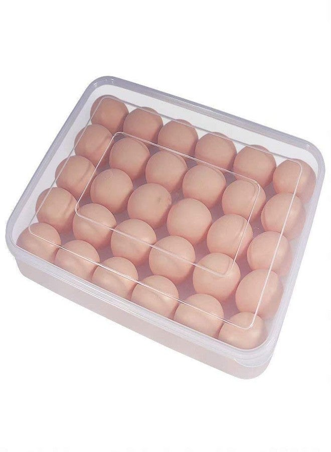 Naivete Refrigerator Egg Storage Box 24 Eggs Holder Food Container Plastic Organizer - Image 5